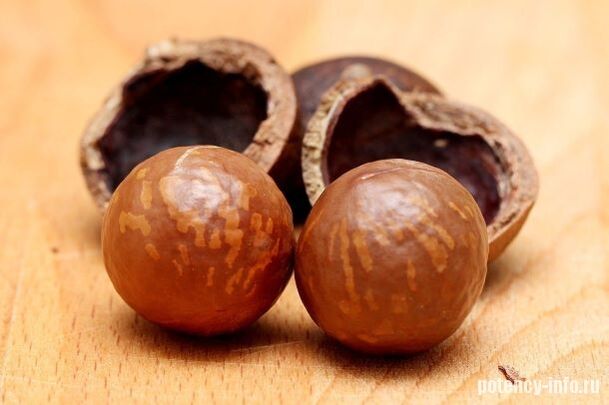 Macadamia por potencia