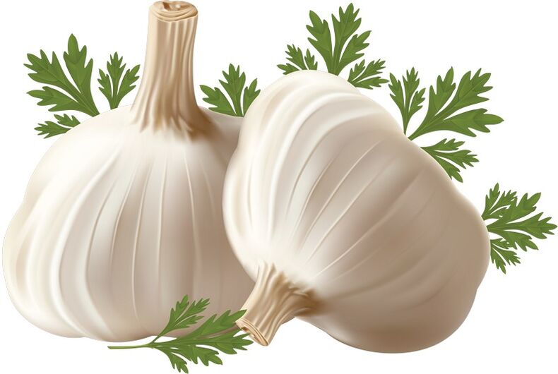 El ajo aumenta los niveles de testosterona en el cuerpo del hombre y restaura la potencia.